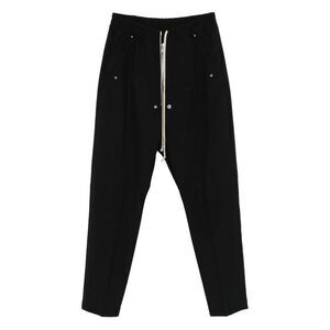 RICK OWENS Drop Crotch Cargo Pants Men BLACK